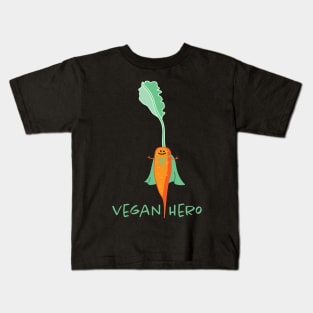 Vegan hero as a carrot Kids T-Shirt